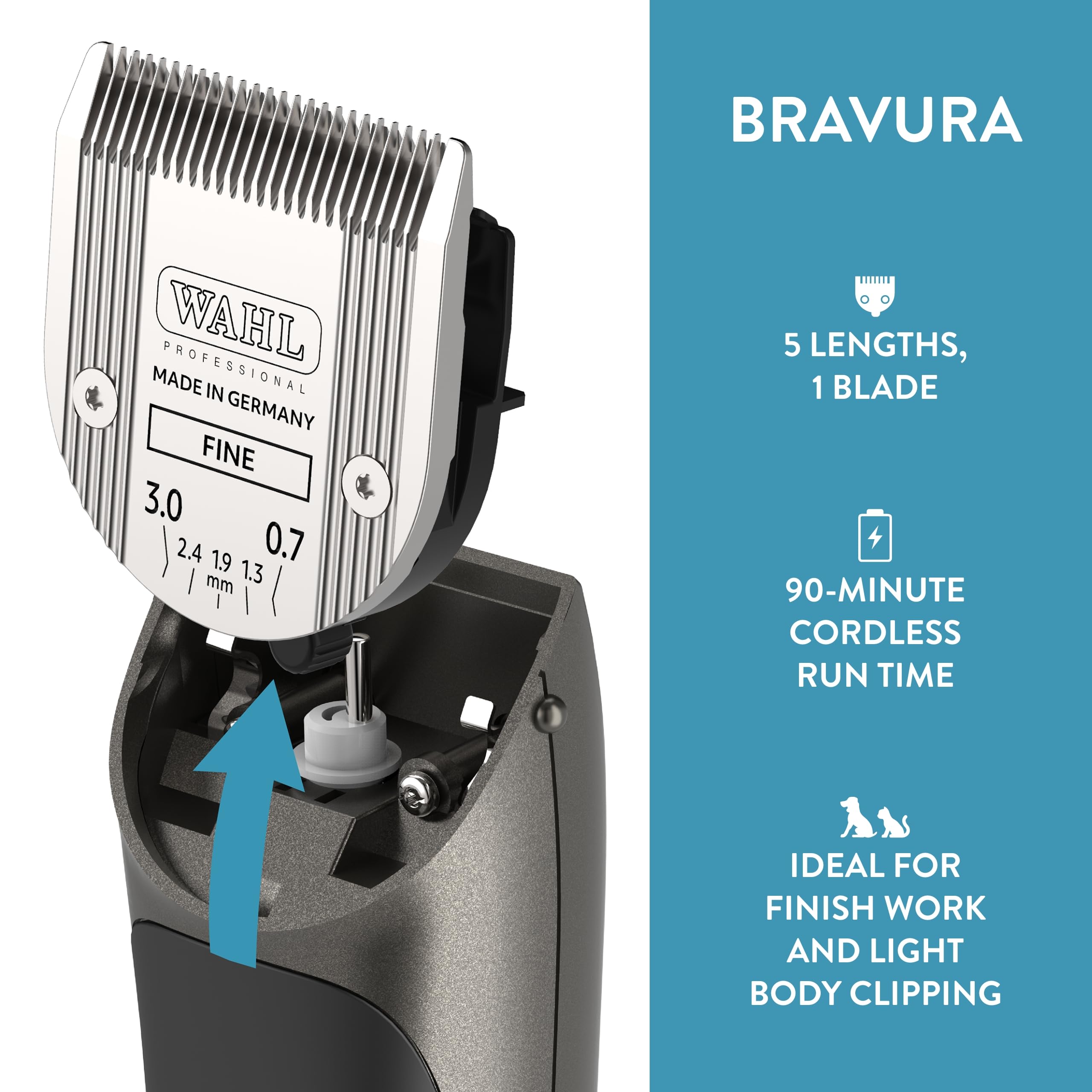 Wahl Professional Animal Bravura Cordless Pet Clipper Kit - John Pierce Auto Care