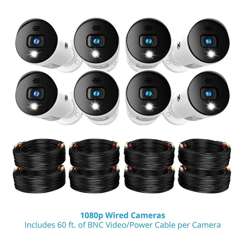 Night Owl BTD2818LSA BTD2 Series Bluetooth 8 Channel 1080p DVR & 8 x 1080p Light Cameras with Audio - John Pierce Auto Care