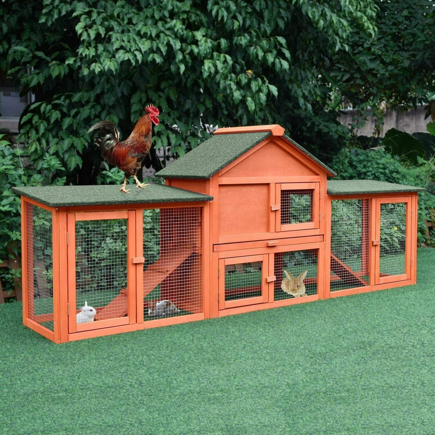 Streakboard 83-inch Large Rabbit Hutch - John Pierce Auto Care