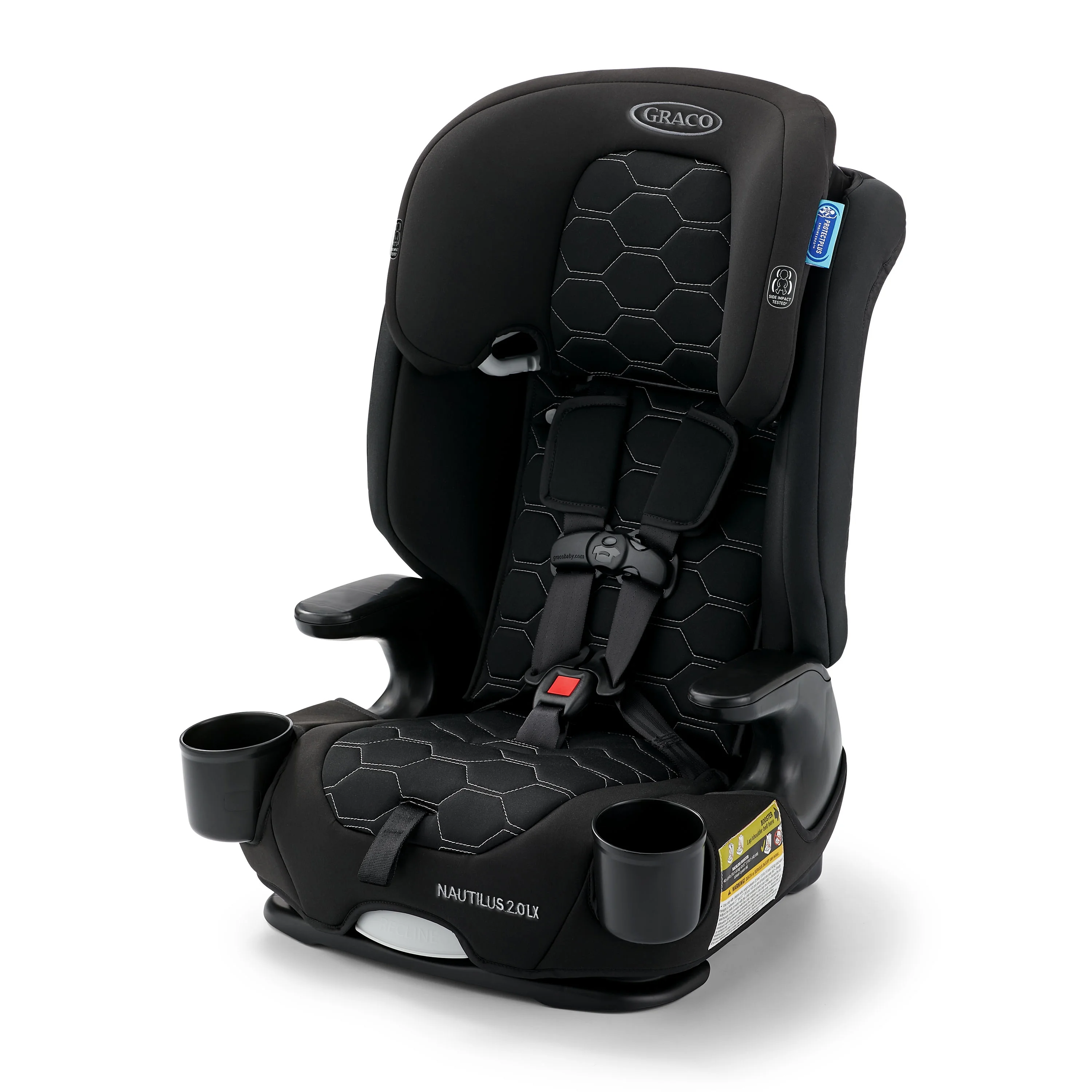 Graco® Nautilus® 2.0 LX ft. InRight ™ LATCH 3-in-1 Harness Booster Forward Facing Car Seat, Hex - John Pierce Auto Care